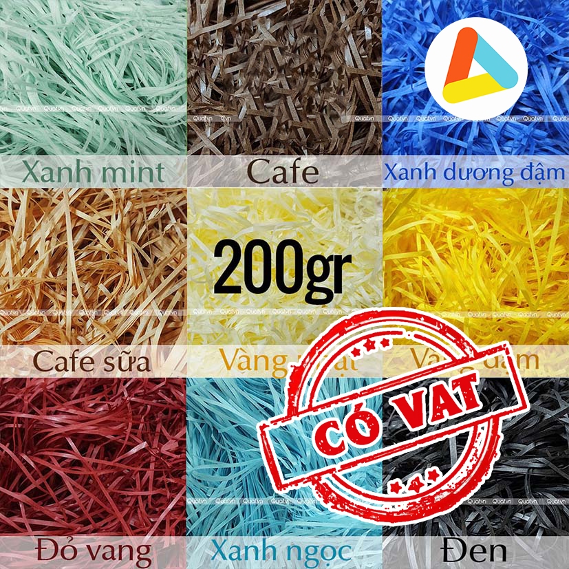 [200g - Hỏa Tốc] Giấy Rơm Giấy Lót Hộp Quà, Giấy Mềm Êm, Rộng 3mm