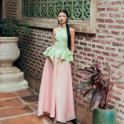 Áo Yếm Nữ Tết JOVEN Dung Dị Form Ôm Tùng Peplum (KHÔNG KÈM QUẦN)
