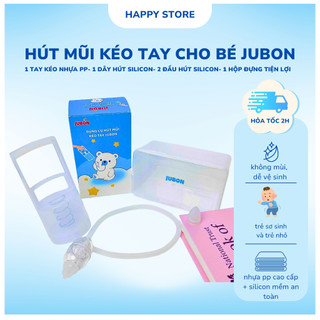 Dụng cụ hút mũi kéo tay jubon cho bé sơ sinh và trẻ nhỏ, đầu silicon mềm an toàn