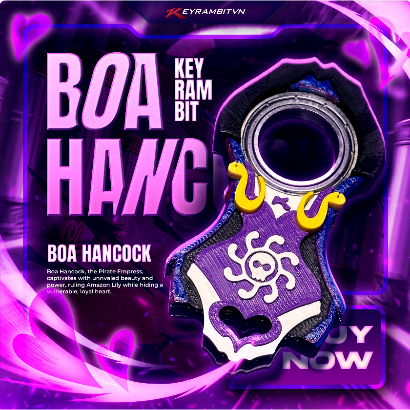 [ONE PIECE] Keyrambit Boa Hancock – Sovereign Allure – Keyrambitvn – Móc Khoá Xả Stress