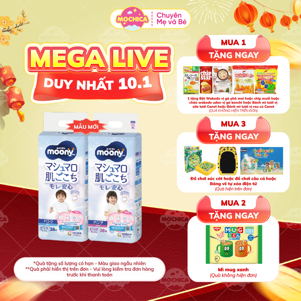 LIVE X-Tã dán/quần MOONY tiêu chuẩn Nhật Bản M64/L44/XL38/XXL26 _Mochica