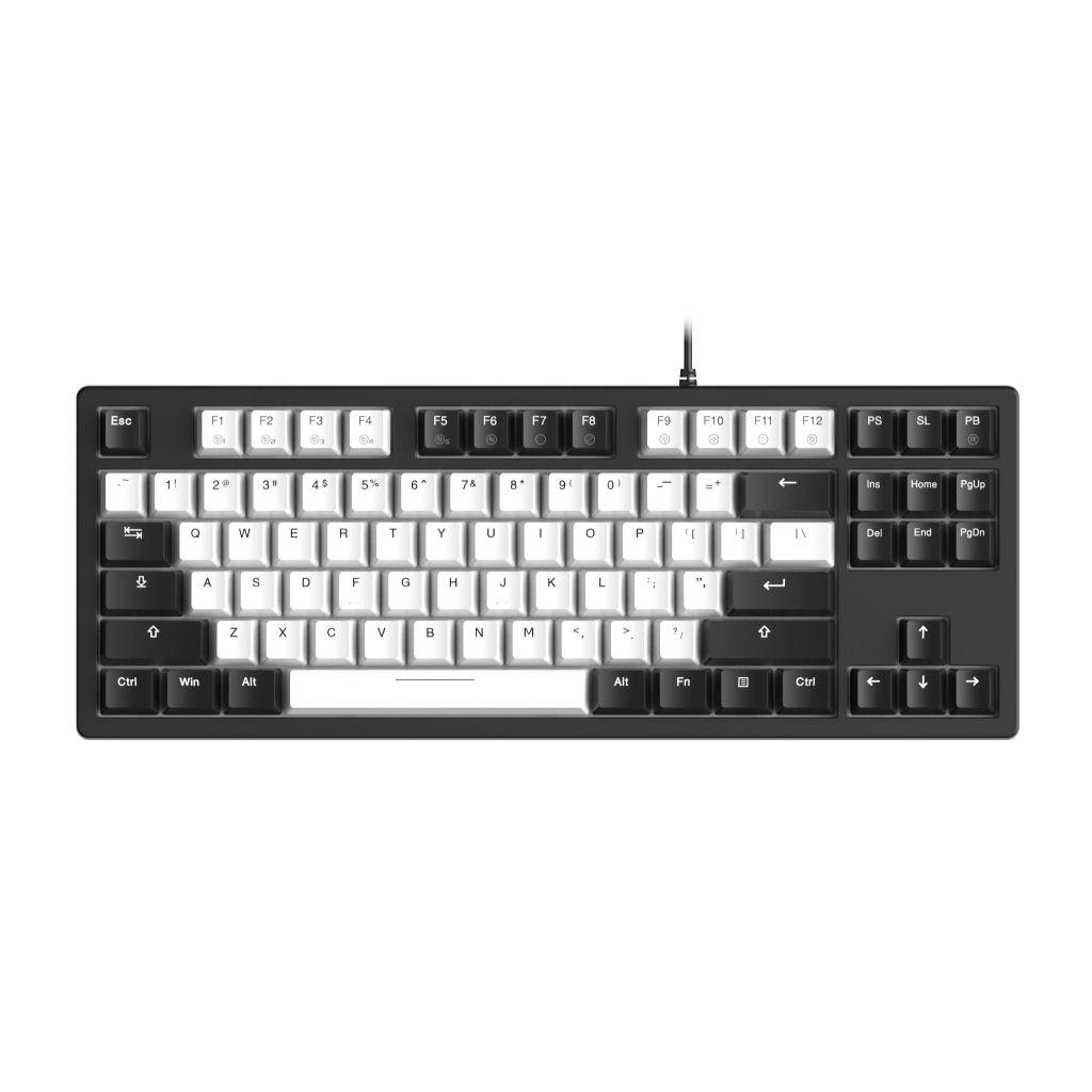 Keyboard DareU - EK87 PRO - Black Golden , Keyboard DareU - EK87 V2 - White Black