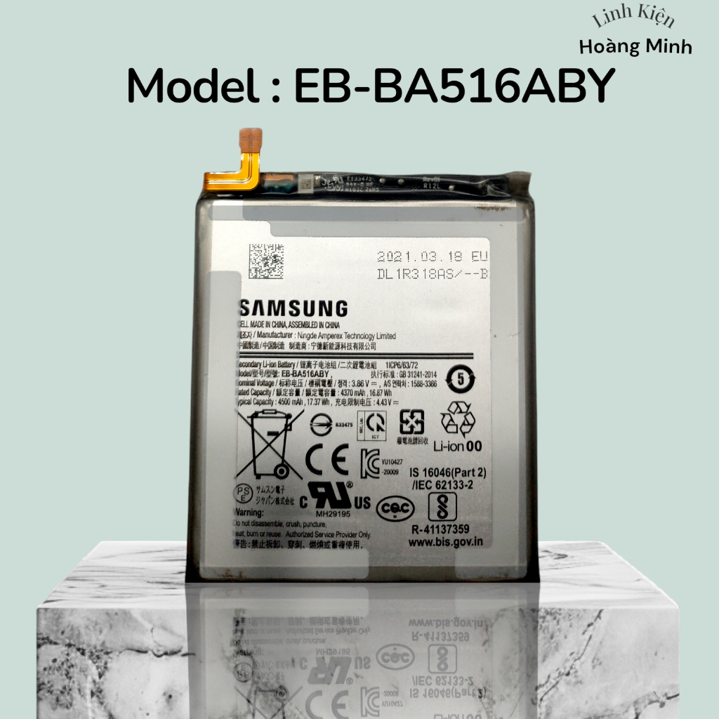 Pin  Samsung Galaxy A51 5G / A82 5G - EB BA516ABY - 4500mAh - Đã Qua Sử Dụng [1806]