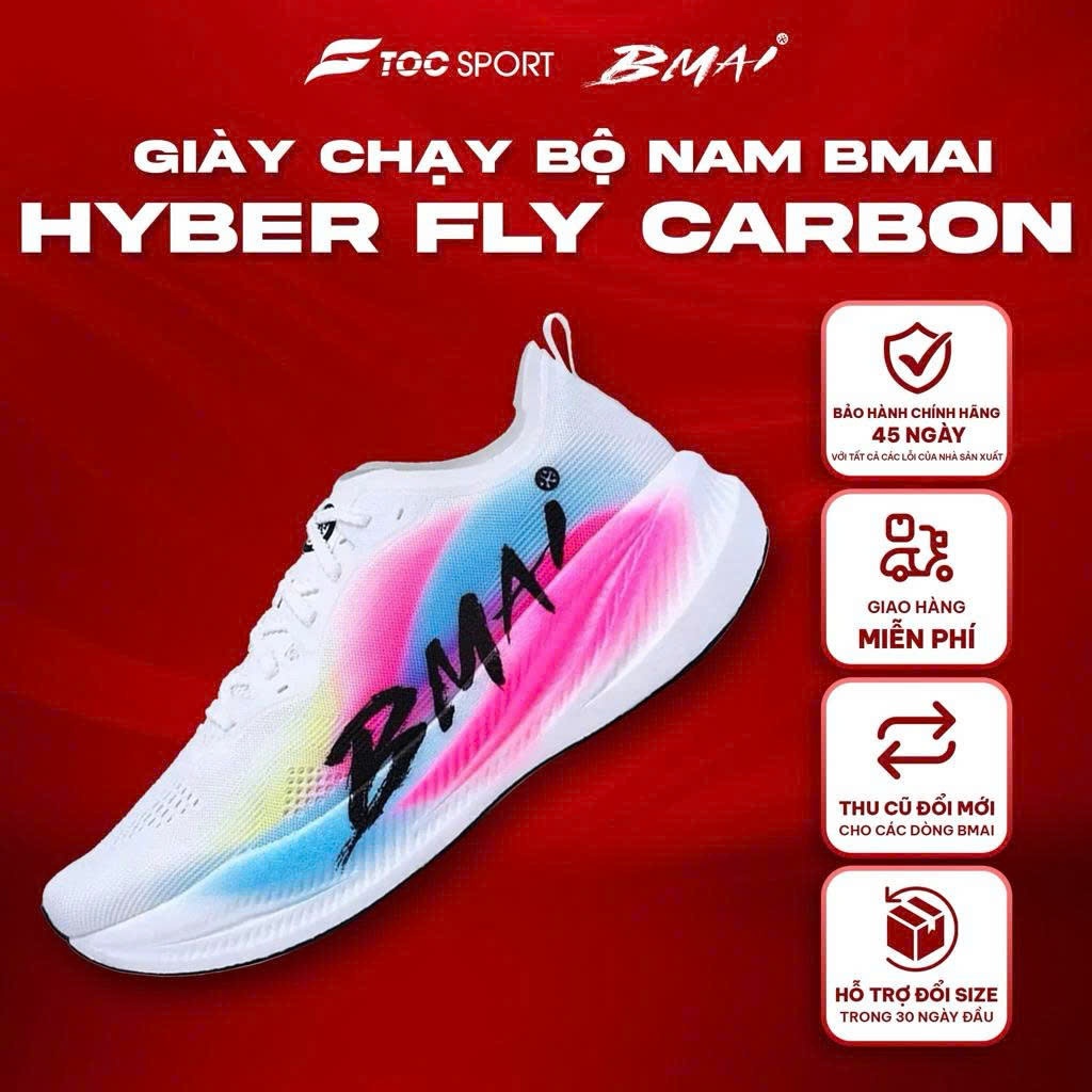 Giày Bmai | Giày Chạy Bộ Fly | Hàng Chính Hãng | Giày Chạy Tập Luyện Hàng Ngày Và Thi Đấu Chuyên Ngh