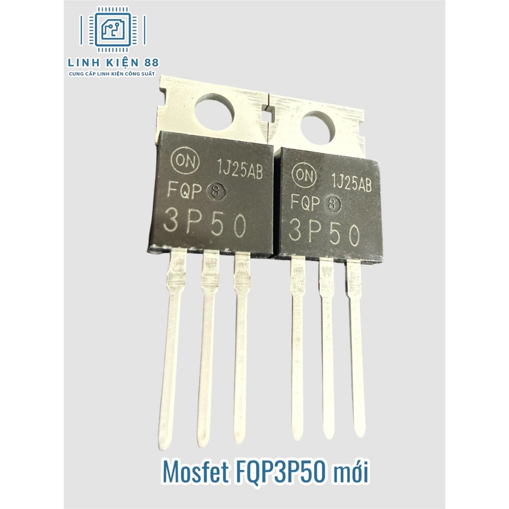 3 con Mosfet FQP3P50 3P50 3A 500V Kênh P To-220 mới chính hãng ON