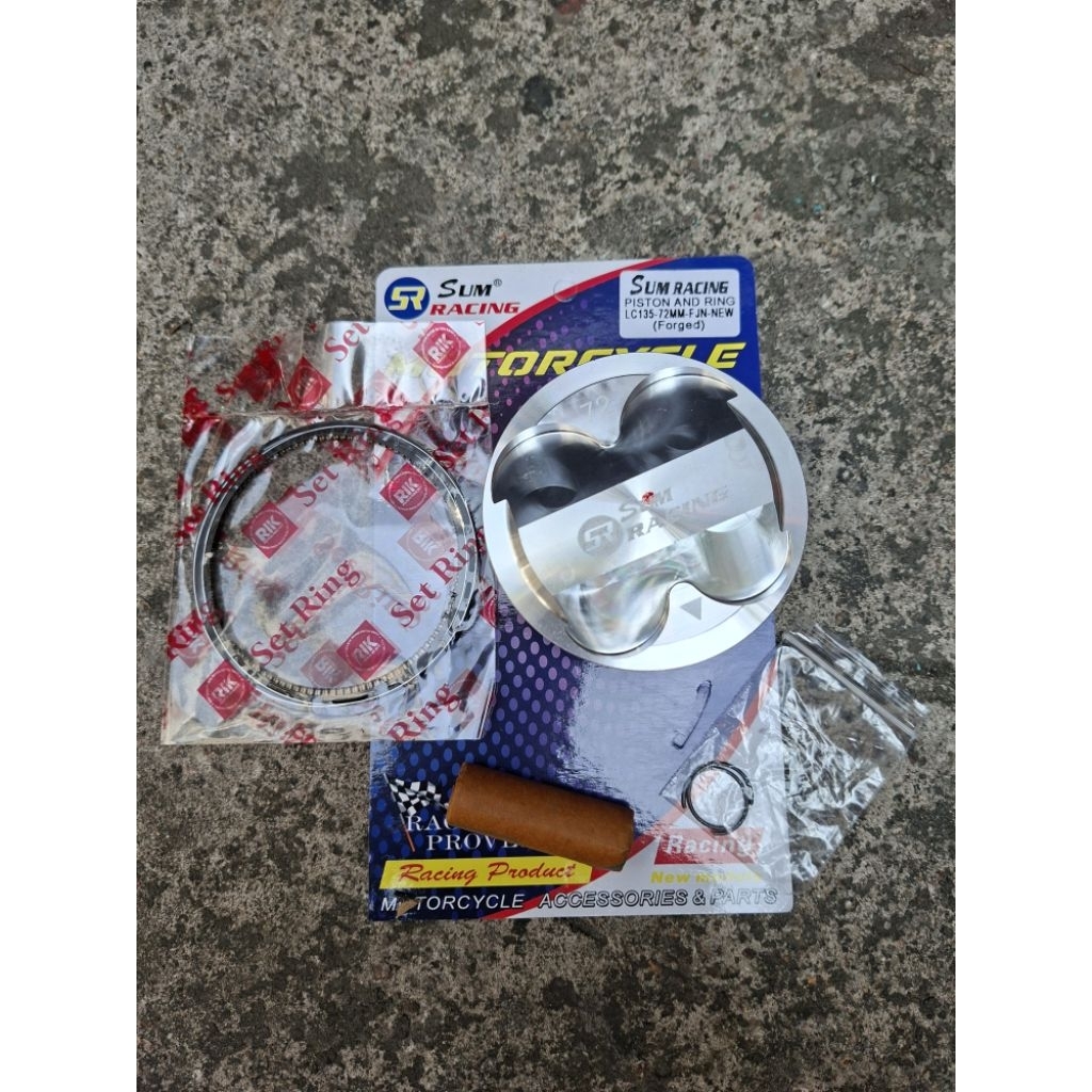 Piston nén 72mm Sum racing V2 dành cho Exciter các đời