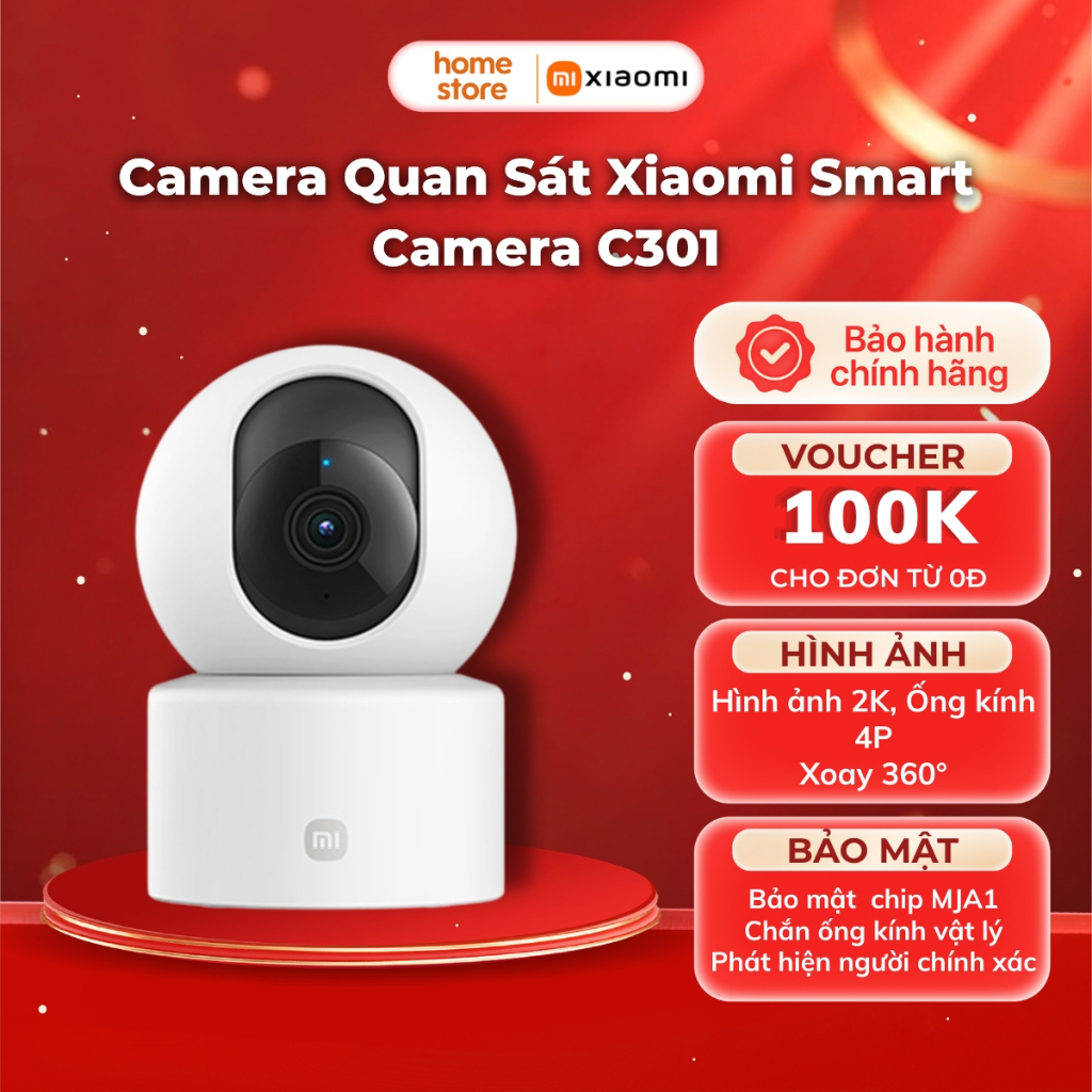 Camera Quan Sát Xiaomi Smart Camera C301 Chính Hãng
