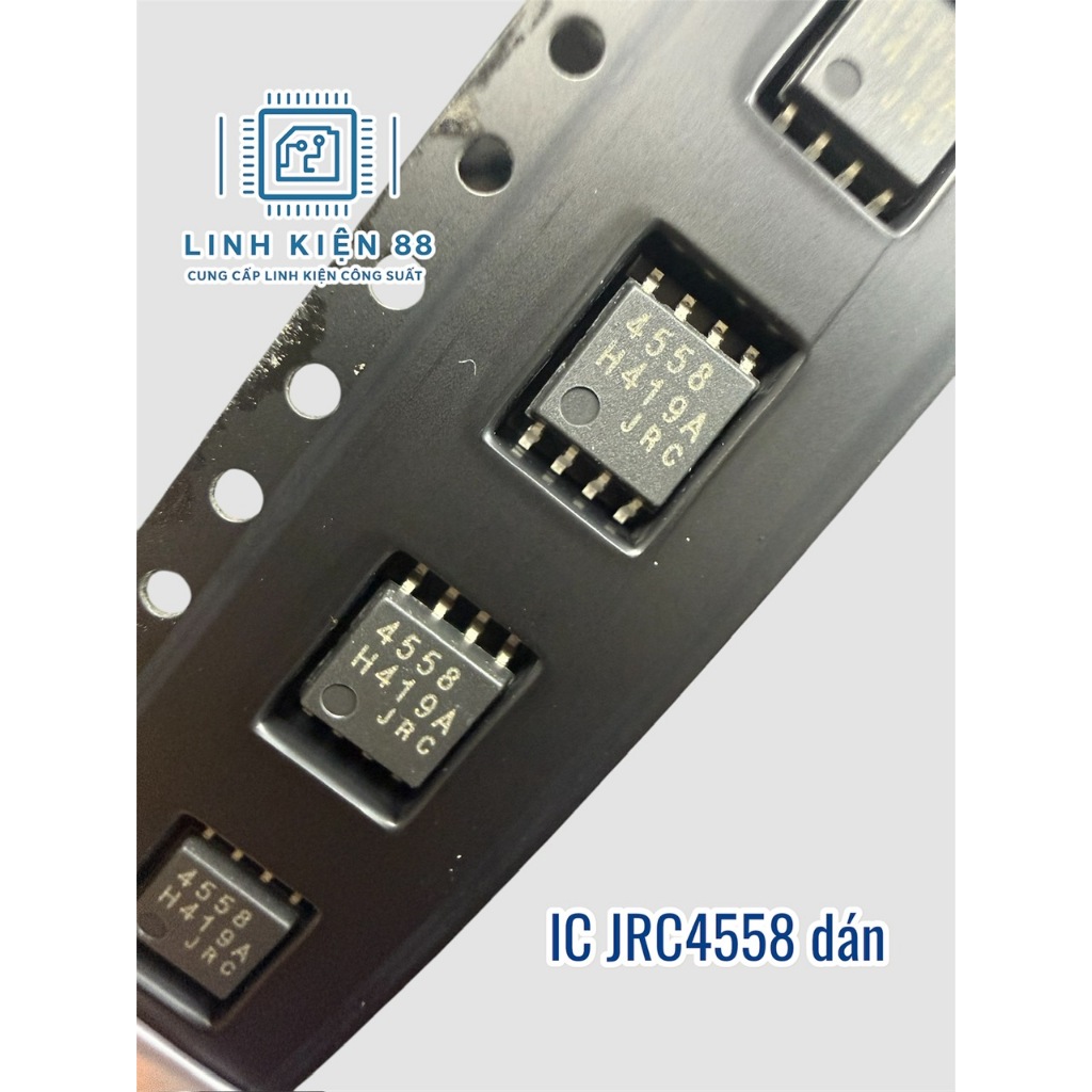 5 hoặc 10 con OPAMP NJM4558 JRC4558D 4558 dán Sop-8 mới chính hãng JRC