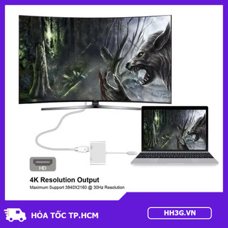 Cáp Chuyển Đổi Type-C Sang HDMI/VGA  – Hỗ Trợ Xuất Hình Ảnh Sắc Nét, Tương Thích Laptop, PC,...