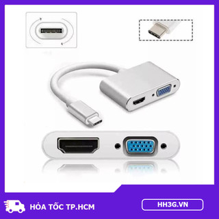 Cáp Chuyển Đổi Type-C Sang HDMI/VGA  – Hỗ Trợ Xuất Hình Ảnh Sắc Nét, Tương Thích Laptop, PC,...