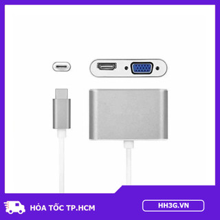 Cáp Chuyển Đổi Type-C Sang HDMI/VGA  – Hỗ Trợ Xuất Hình Ảnh Sắc Nét, Tương Thích Laptop, PC,...