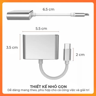 Cáp Chuyển Đổi Type-C Sang HDMI/VGA  – Hỗ Trợ Xuất Hình Ảnh Sắc Nét, Tương Thích Laptop, PC,...