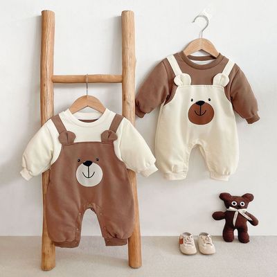 Body Liền Thân Tay Dài Giả Yếm Gấu Cho Bé Sơ Sinh 1 2 Tuổi MINTSCLOSET Quảng Châu - BS6672