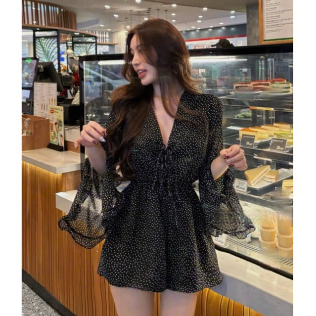 Jump chấm bi tiểu thư nhẹ nhàng bay dáng