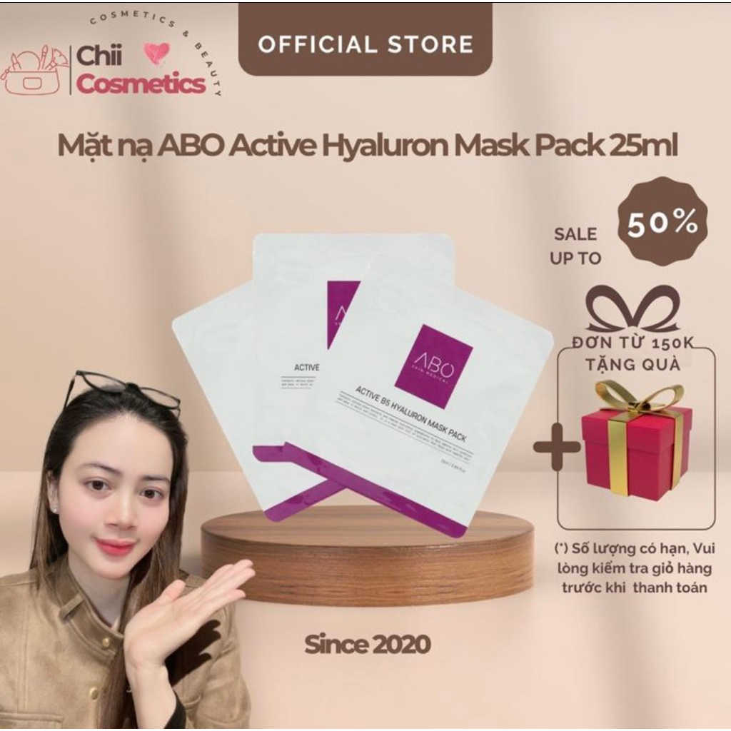 ABO | Mặt nạ dưỡng ẩm Abo Active B5 Hyaluron dành cho mọi loại da 25ml