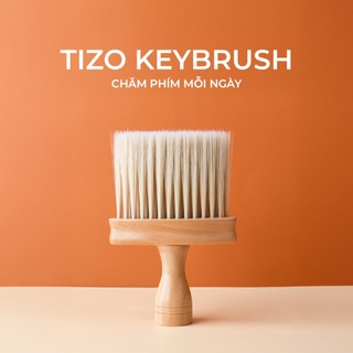 TIZO KEYBRUSH CÁN GỖ – Cọ vệ sinh bàn phím đầu mảnh | Quét khe phím laptop/PC/phím cơ | Gom bụi mịn