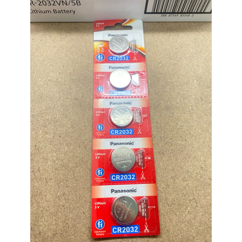5 Viên Pin CR2032 Panasonic Hàng Chính Hãng