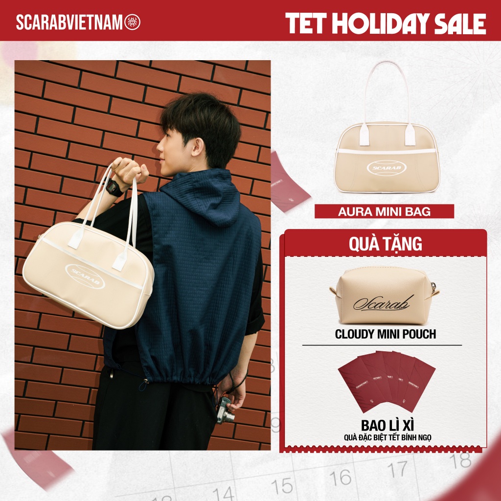 Scarab - Túi đeo vai thời trang thể thao Unisex Simili Bmax Box Bag