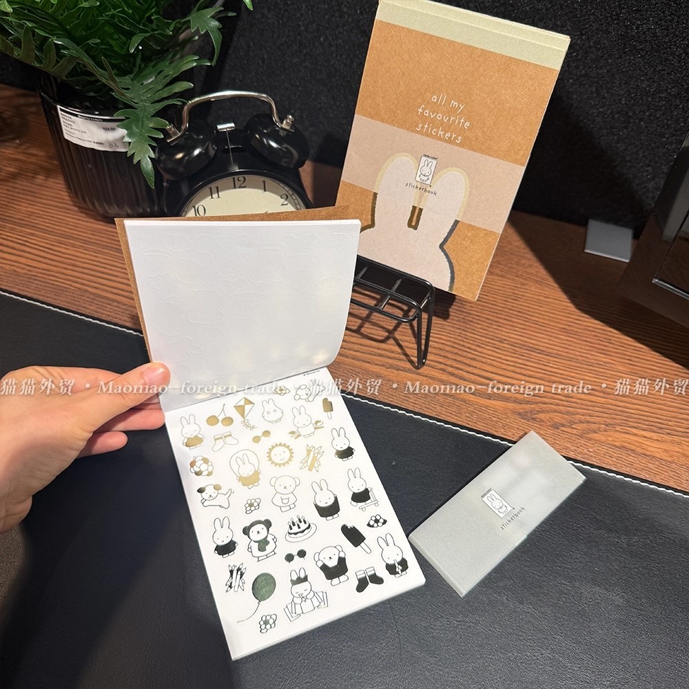 Sổ sticker lật Miffy dễ thương sách dán trang trí DIY cho học sinh
