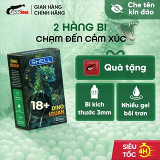 Bao cao su Shell Dino Iguan - Hộp 2 cái - 1 bao bi lớn + 1 bao Shell Performax | GUNSHOP VIỆT NAM