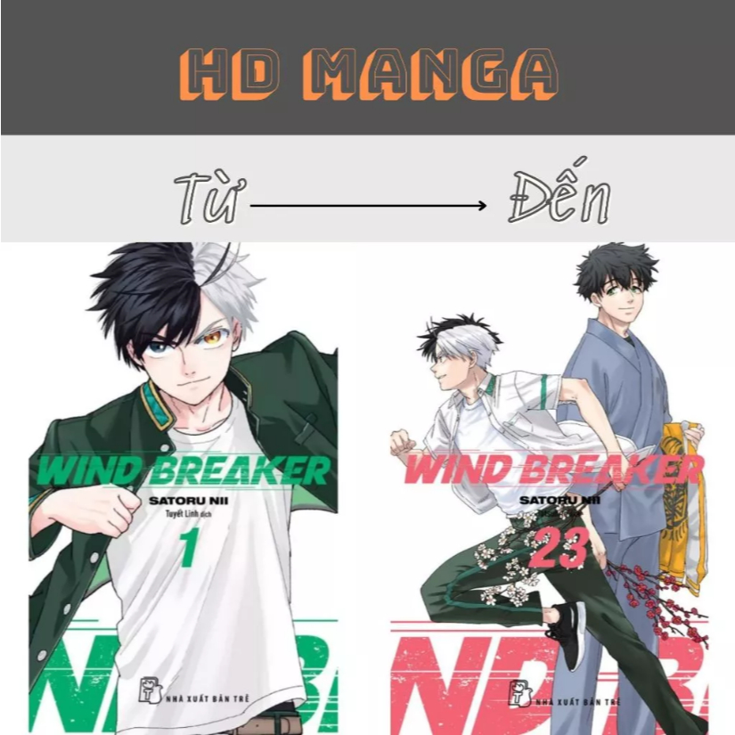 Truyện tranh - Wind Breaker - Combo 23 Tập (Tập 13 Đặc Biệt) - Tập 1 - 23 - NXB Trẻ