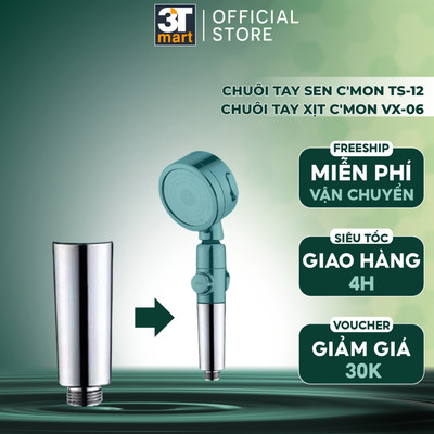 Chuôi tay sen, tay xịt tăng áp lọc C'mon TS-12 & VX-06
