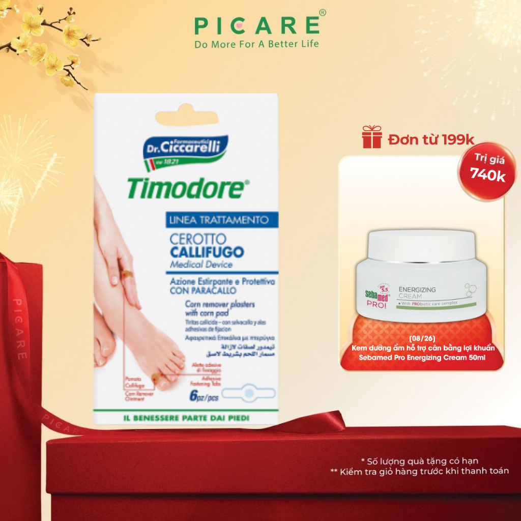 Miếng dán loại bỏ mụn cóc Timodore Corn Removers Plasters With Corn Pad And Adhesive Fastening
