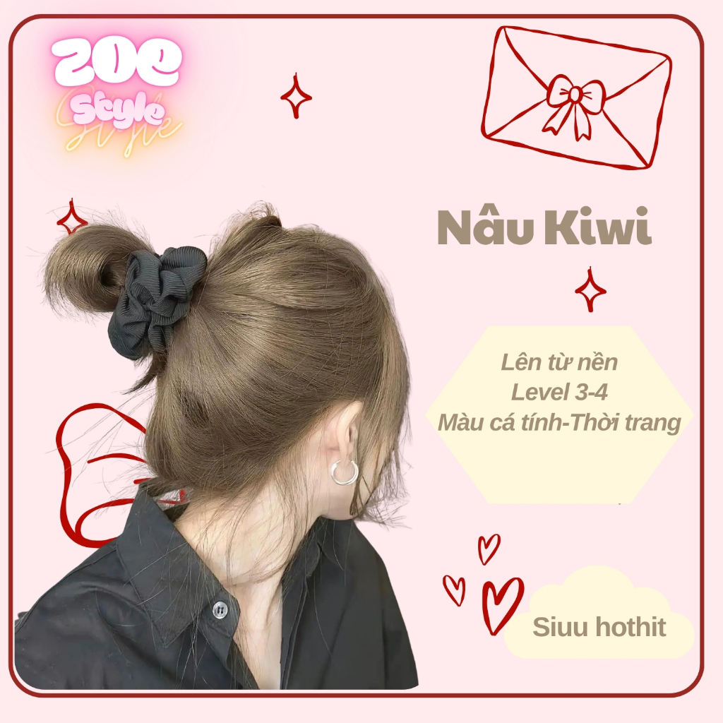Thuốc nhuộm tóc màu Nâu Kiwi,thuốc nhuộm tóc tại nhà