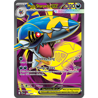 [Pokemon TCG] Thẻ Mega Sharpedo EX - FULL ART - PFL 113/094 (Mega Evolution)