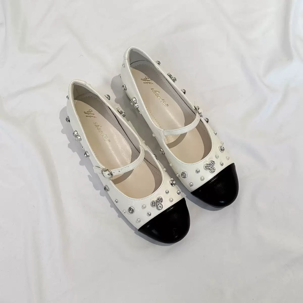 Giày Búp Bê Đính Đá Mirae✨