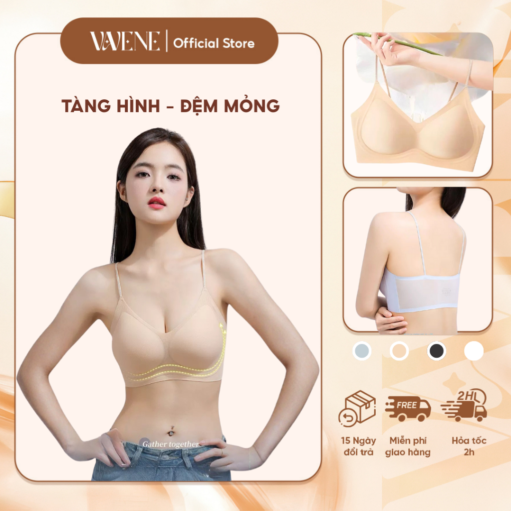 Áo lót HƯƠNG HOA TRÀ su lạnh DORIS mỏng nhẹ AL09, mềm mịn thoáng mát bản lưng tàng hình qua cửa từ