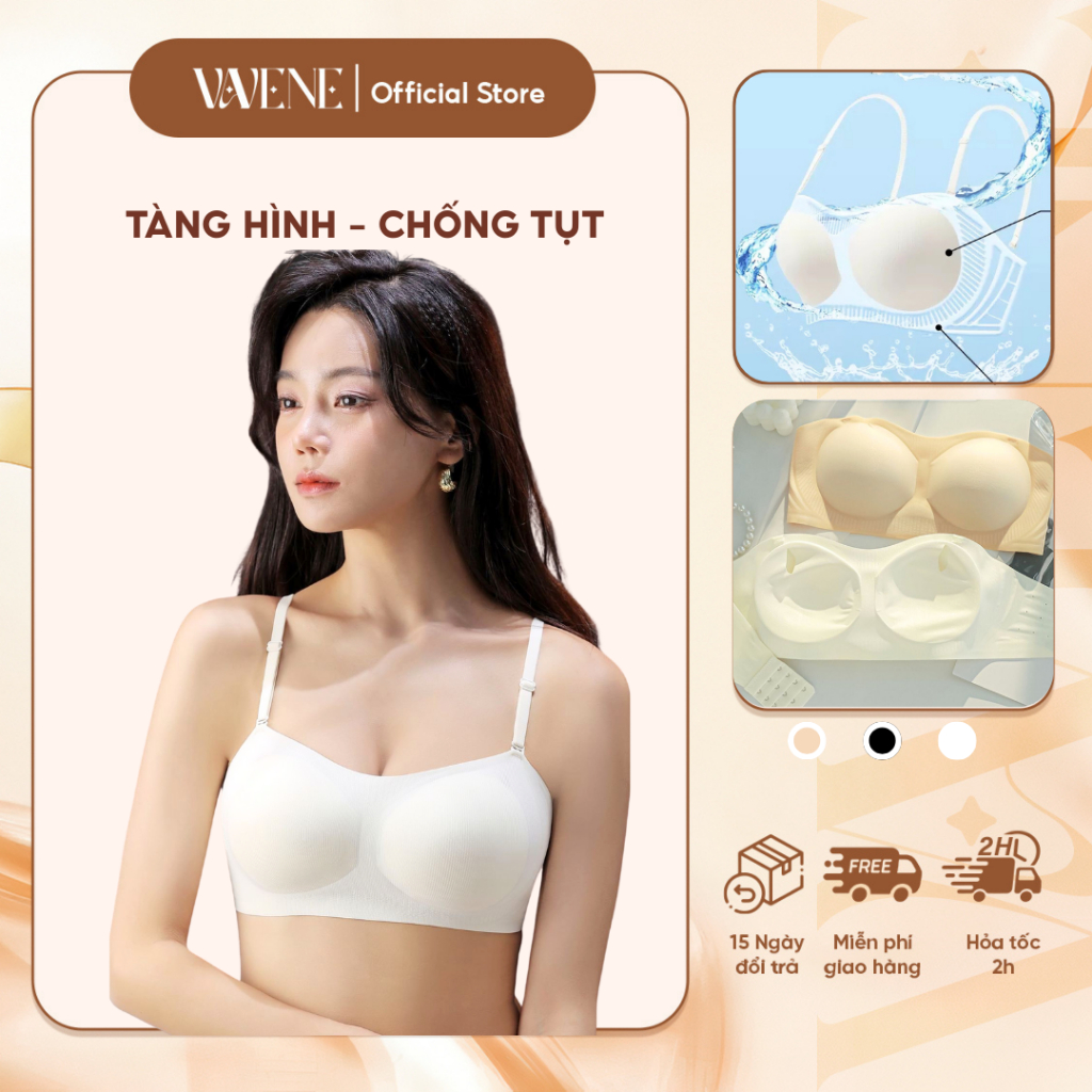 Áo Lót Nữ Su Lụa Sữa DORIS AL397, Áo lót mềm mịn mặc áo váy ôm sát k lộ viền, áo su quây chống tụt đệm mỏng | BigBuy360 - bigbuy360.vn