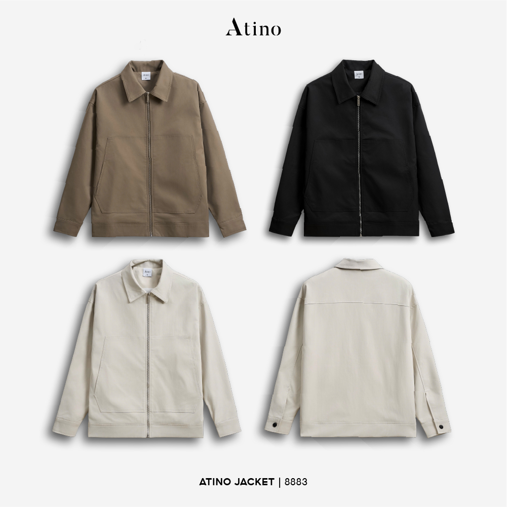 Áo Khoác Kaki ATINO Form Đứng – Dày Dặn, Ấm, Lên Dáng Đẹp L.3.8883