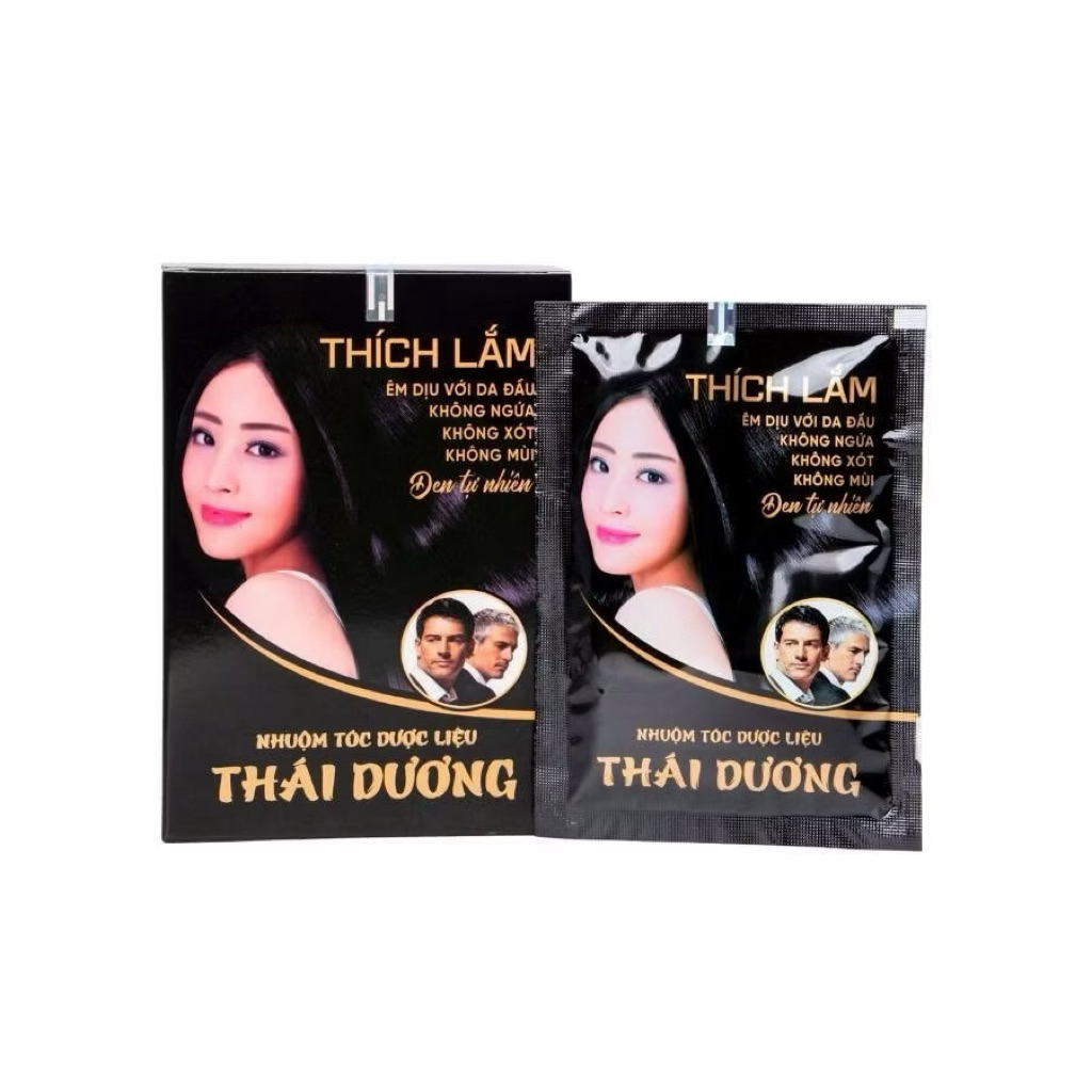 Nhuộm Tóc Thái Dương Hộp (5 Gói Gel Pha Sẵn)