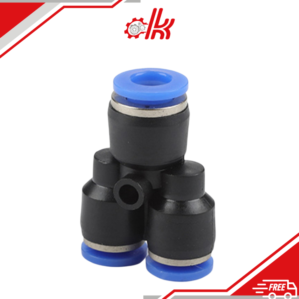 Nối 3 đầu ống PY - Đầu Nối Nhanh Khí Nén - Cút Nối Chia 3 Ngã