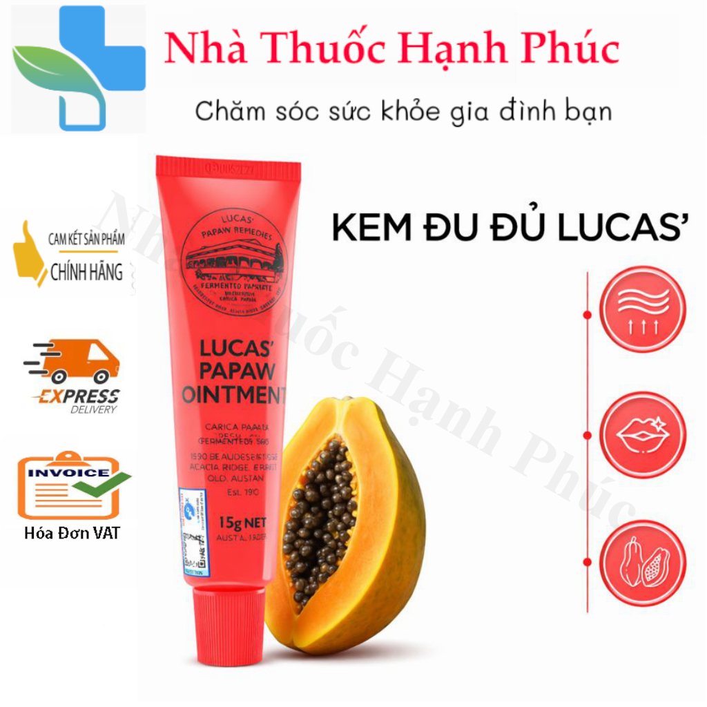 (NHập Khẩu) Kem đu đủ đa năng bôi ngoài da Lucas Papaw Ointment, Úc 15g