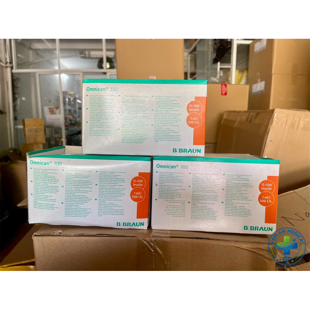 LẺ Kim Tiểu Đường bẻ được đầu 1ml BBraun 30G bẻ được đầu, 100UI nắp cam 40UI nắp đỏ INSULIN tháo kim