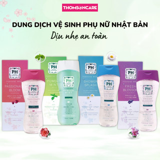 Dung dịch vệ sinh phụ nữ PH Care chai 150ml Nhật Bản, ddvs hương hoa tự nhiên, nước rửa phụ khoa cấp ẩm, ngăn mùi
