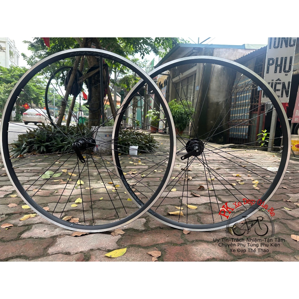 Bộ vành xe đạp Road-Touring bánh 700c, Vành Bộ 700C cối nổ lớn, vành xe đạp 700c cối nổ 6 cá siêu to