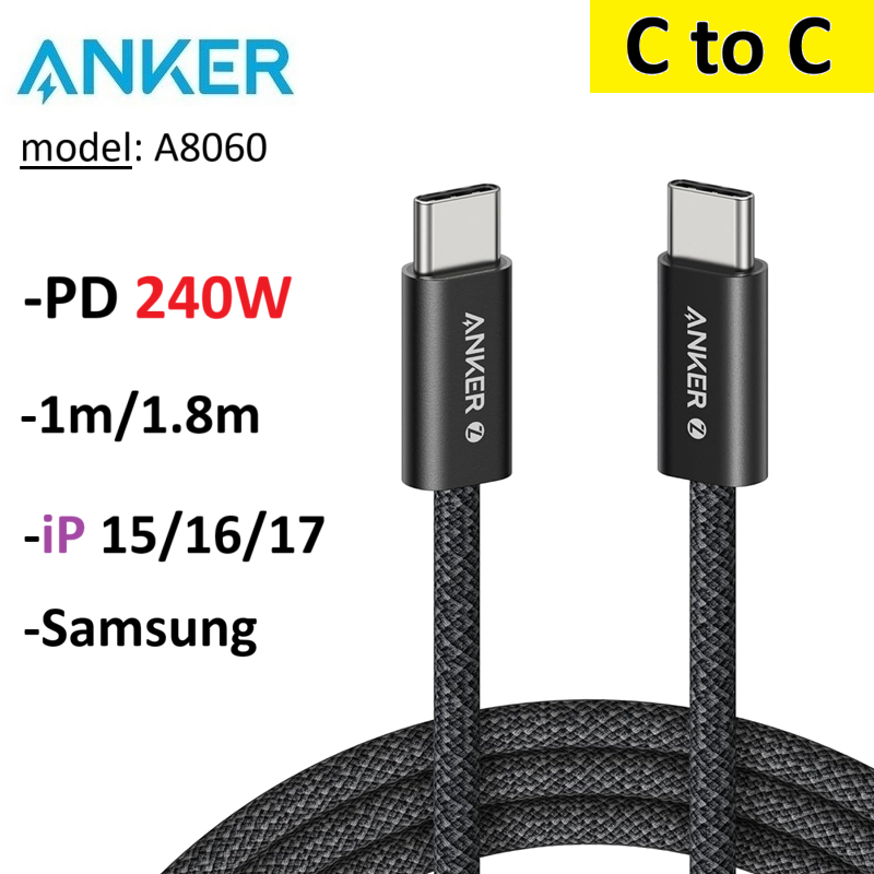 Dây sạc Type C to Type C PD 240W Anker A8060 -Bảo Hành 12 tháng