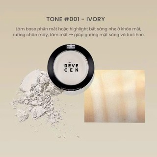 REVECEN - Phấn Bắt Sáng Highlight lì Revecen Matte Highlighted