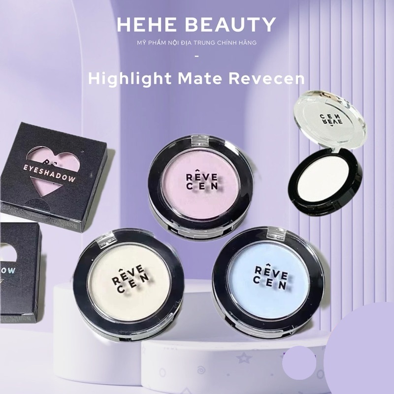 REVECEN - Phấn Bắt Sáng Highlight lì Revecen Matte Highlighted
