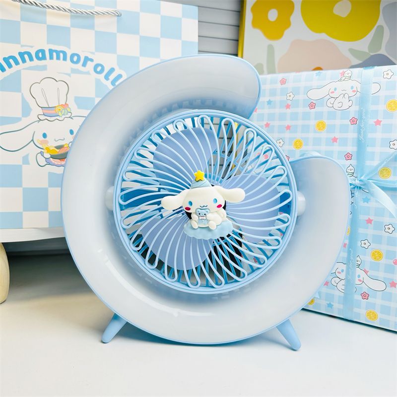 Quà tặng sinh nhật Hình ảnh hoạt hình cao cấp Kitty Desktop Fan Cao cấp Cảm giác Trojan Light Fan