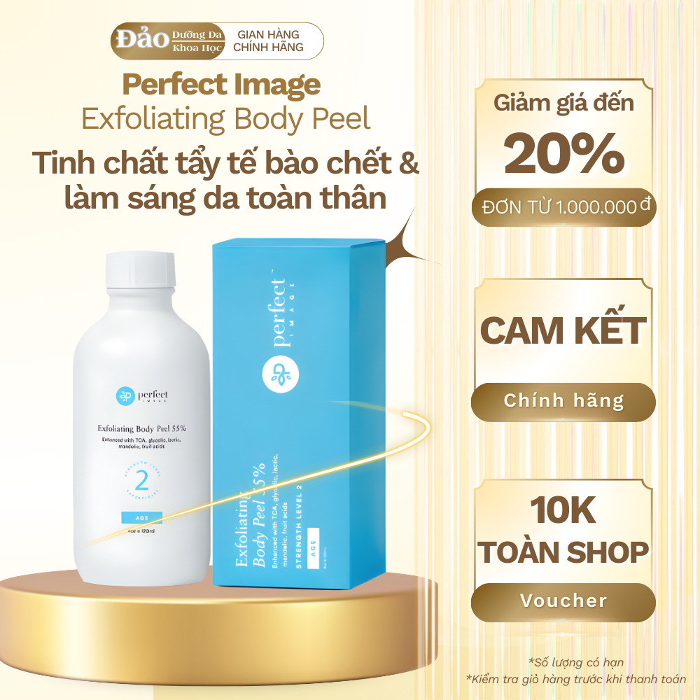 Dung dịch peel toàn thân perfect image Exfoliating Body Peel loại bỏ tế bào chết & làm sáng da 120ml
