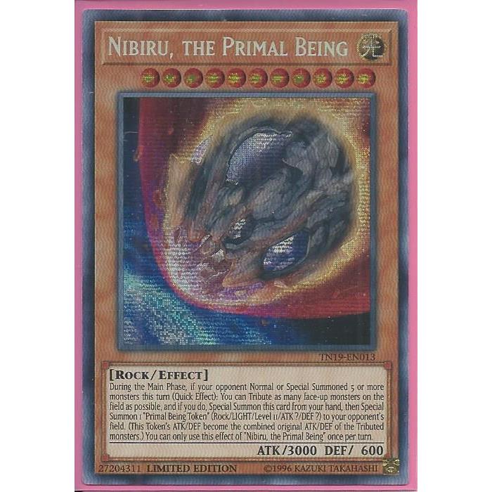 Thẻ bài Yugioh - TN19-EN013 - Nibiru, the Primal Being