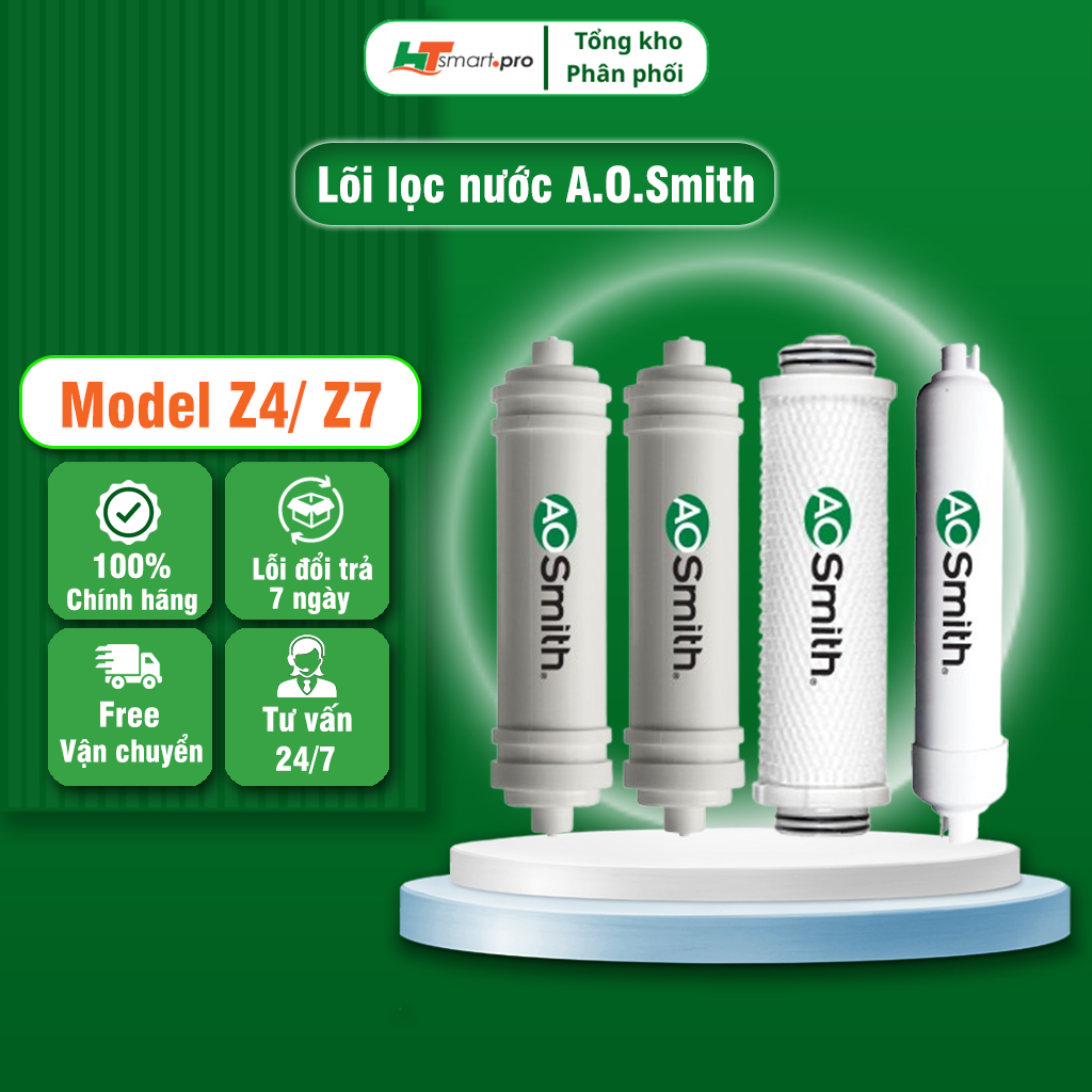 BỘ LÕI LỌC MÁY AOSMITH Z4/ Z7 - Hàng Chính Hãng- HTSMART.PRO