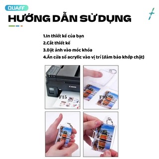 QUAFF- 10pcs Code Keychains, Transparent Acrylic QR Code Keychain Blanks - No printed content