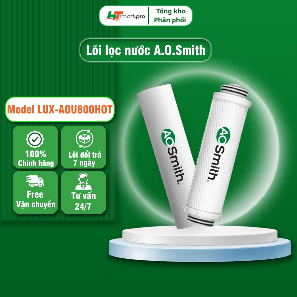 BỘ LÕI LỌC MÁY AOSMITH LUX-AOU800HOT- Hàng Chính Hãng- HTSMART.PRO