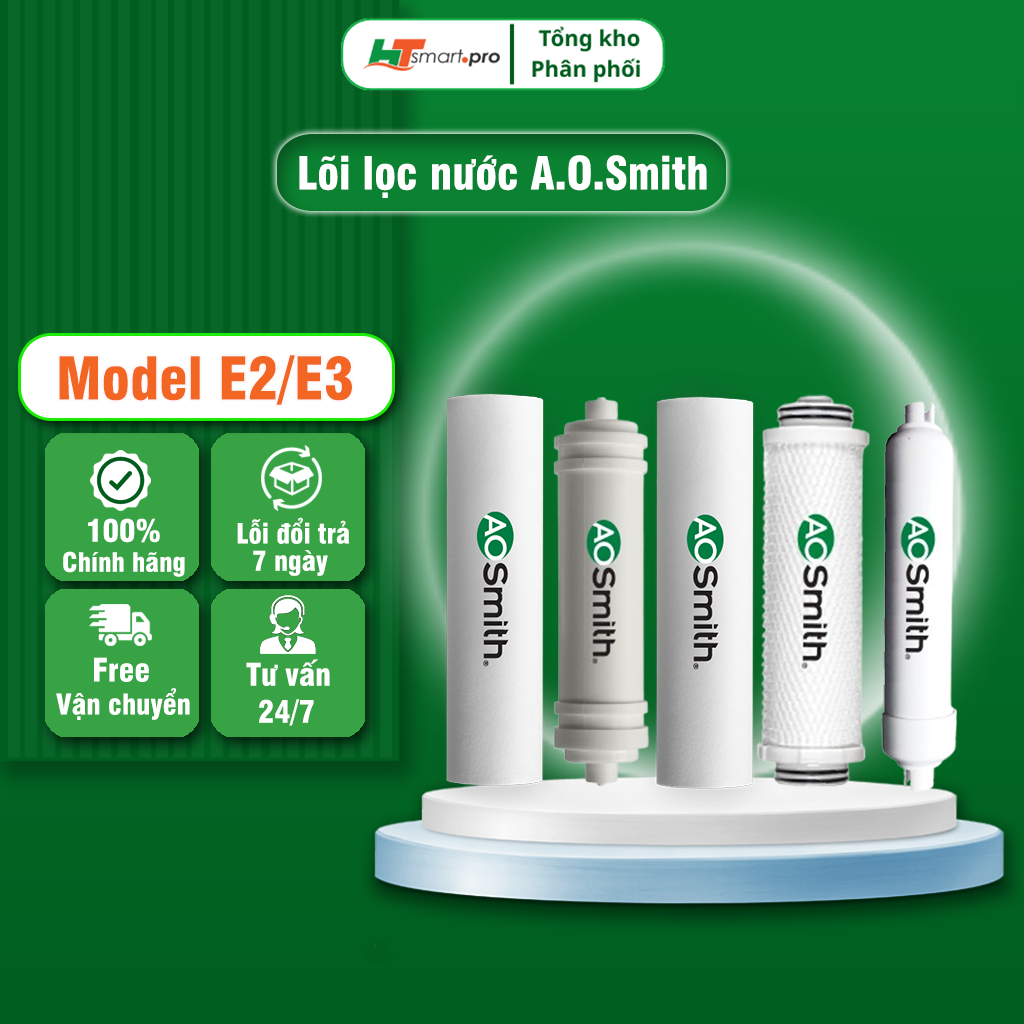 LÕI LỌC MÁY LỌC NƯỚC AOSMITH E2 | E3 - Hàng Chính Hãng - HTSMART.PRO