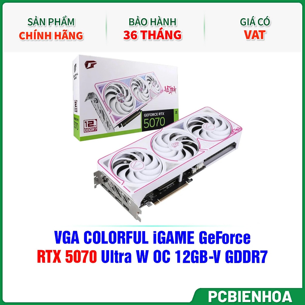 Card màn hình Colorful iGame RTX 5070 Ultra W OC 12GB-36T